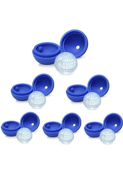 Mavi Buz Bar Içecekler Yuvarlak Top Buz Küpü Kalıp Silikon Yıldızlararası Buz Küpü Kalıp Tepsi Kokteyl Viski Küp Kalıp Buz Topu (Yurt Dışından) modelleri