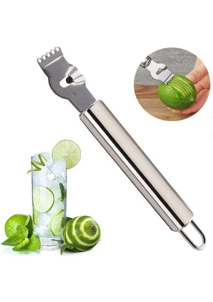 Limon Zester Paslanmaz Çelik Peynir Rende ve Limon Zester Mutfak Aksesuarları Peynir Limon Zencefil Sarımsak Küçük Hindistan Cevizi Sebze Meyve Dilimleme Aracı (Yurt Dışından)