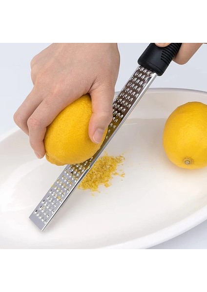 Limon Zester Paslanmaz Çelik Peynir Rende ve Limon Zester Mutfak Aksesuarları Peynir Limon Zencefil Sarımsak Küçük Hindistan Cevizi Sebze Meyve Dilimleme Aracı (Yurt Dışından)