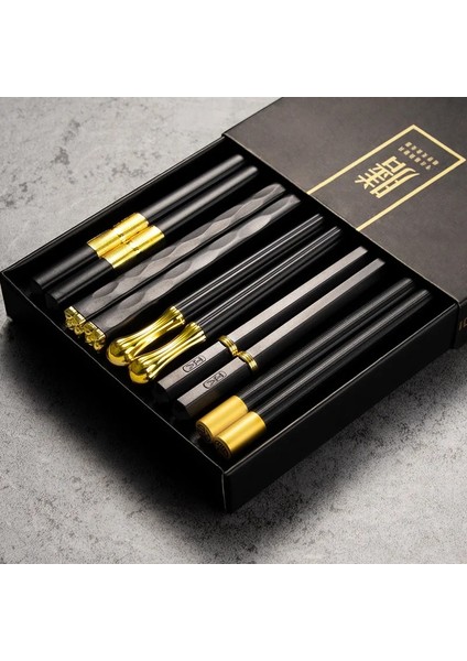 Stil 7 5 Çift Japon Çin Yemek Çubukları Suşi Çubukları Yeniden Kullanılabilir Metal Kore Yemek Çubukları Seti Sağlıklı Alaşım Sofra Palillos Chinos (Yurt Dışından) fırsatları