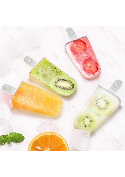 Mor Popsicle Kalıpları 6 Parça Silikon Buz Pop Kalıpları Bpa Ücretsiz Popsicle Kalıp Yeniden Kullanılabilir Kolay Bırakılan Buz Pop Yapmak (Yurt Dışından) fırsatları