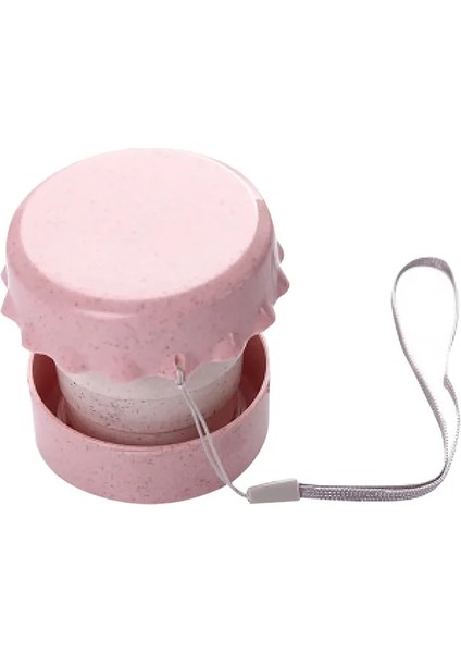 130ML Katlanır Bardak Taşınabilir Buğday Samanı Seyahat Kupa 130ML Teleskopik Içme Katlanabilir Kapaklı Bardak Buğday Samanı Katlanır Bardak (Yurt Dışından)