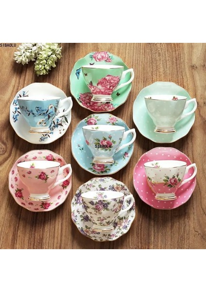 I 170ML, Ince Kemik Çini Kahve Fincanı ve Tabağı ve Kaşığı, Komik Moda Tasarımı, Zakka Tazas Cafe Espresso Fincanı, Avrupa Kahve Kupası (Yurt Dışından)