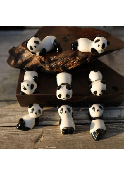 01 Çin Chopstick Panda Chopstick Dinlenme Yaratıcı Sevimli Seramik Chopsticks Mat 8 Çeşit Panda Şekli Mutfak Malzemeleri Sofra (Yurt Dışından)