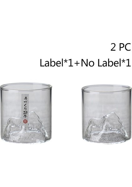 A ve B 170ML Japonya 3D Dağ Viski Bardağı Buzul Eski Moda Viski Kaya Bardakları Kokteyl Bardağı Votka Bardağı Şarap Bira Bardağı Bar Için (Yurt Dışından)