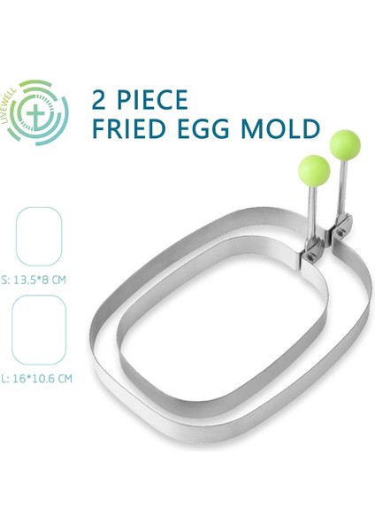 Kare Set Lefull Paslanmaz Çelik Yumurta Kızartma Kalıbı Gözleme Palte Paslanmaz Çelik Dilimleme Melaleuca Gözleme Ocak Kek Kalıbı Çoklu Modeller (Yurt Dışından)