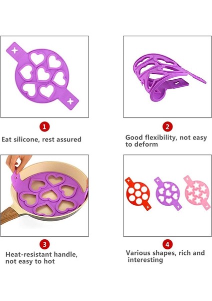 4 Delik Yuvarlak Yapışmaz Gözleme Kalıpları Halka Silikon Kızarmış Yumurta Kalıp Yeniden Kullanılabilir Gözleme Yapımcısı Yumurta Halkası Pişirme Omlet Kalıp Mutfak Pişirme Araçları (Yurt Dışından) modelleri