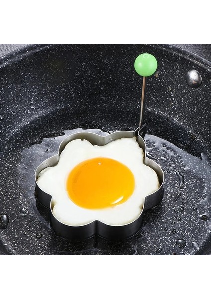 Stil 3 Paslanmaz Çelik Yumurta Kızartma Makinesi Kalp Şeklinde Kahvaltı Kızarmış Yumurta Gözleme Şekillendirici Omlet Kalıp Pişirme Modeli Mutfak Aletleri (Yurt Dışından)