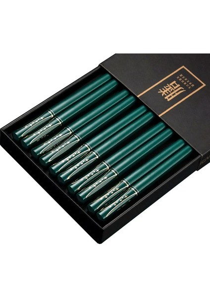 5 Çift G40 5 Çift Japon Çin Çubuklarını Kaymaz Gıda Için Suşi Çubukları Yeniden Kullanılabilir Metal Kore Çubuklarını Set Sağlıklı Alaşım Sofra (Yurt Dışından) fırsatları