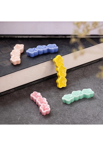 D 1 Adet Seramik Sakura Çiçekleri Çubuklarını Tutucu Kaşık Çatal Çubuk Dinlenme Standı Mutfak Gereçleri Sofra Yemek Masası Dekorasyon (Yurt Dışından) modelleri