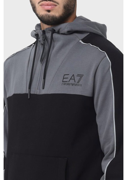 Ea7 Pamuklu Regular Fit Kapüşonlu Sweat Erkek Sweat 6RPM30 PJ07Z 1200