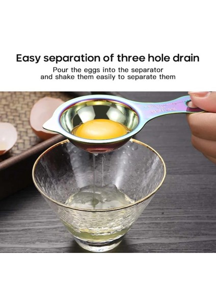 Siyah Yumurta Sarısı Ayırıcı Protein Ayırma Aracı Paslanmaz Çelik Yumurta Pişirme Pişirme Mutfak Aracı El Yumurta Alet Araçları (Yurt Dışından) indirimleri