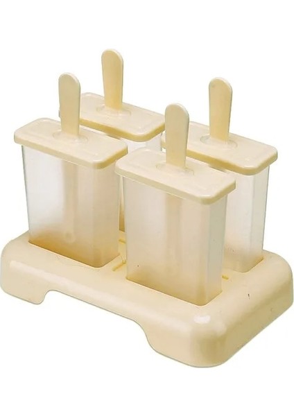 D 8/4/1 Delik Silikon Dondurma Kalıp Buz Pop Küp Popsicle Varil Kalıp Tatlı Dıy Kalıp Makinesi Aracı Dondurma Çubuğu (Yurt Dışından)