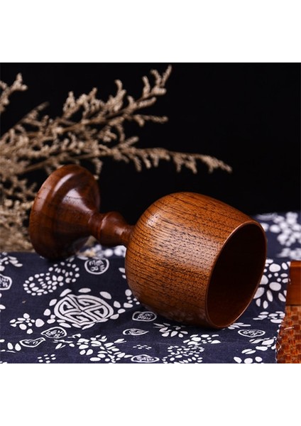 2 Adet 101-200ML El Yapımı Doğal Ladin Ahşap Kadeh Bardak Çevre Klasik Şarap Bardağı Yuvarlak Kırmızı Şarap Çay Fincanı Katı Ahşap Kadehler Drinkware (Yurt Dışından)