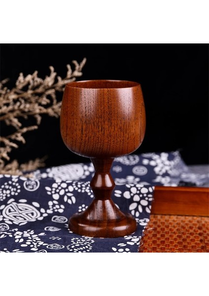 2 Adet 101-200ML El Yapımı Doğal Ladin Ahşap Kadeh Bardak Çevre Klasik Şarap Bardağı Yuvarlak Kırmızı Şarap Çay Fincanı Katı Ahşap Kadehler Drinkware (Yurt Dışından)