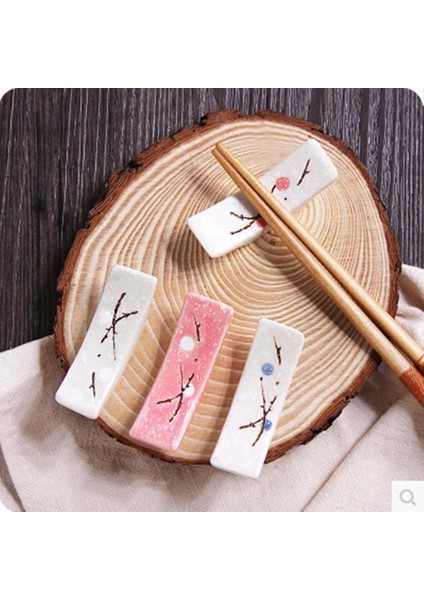 Stil 4 1 Adet Japon Erik Çiçeği Seramik Çubuk Tutucu Yaratıcı Mutfak Malzemeleri Ev Çubuk Tutucu Bakım Gadget (Yurt Dışından)