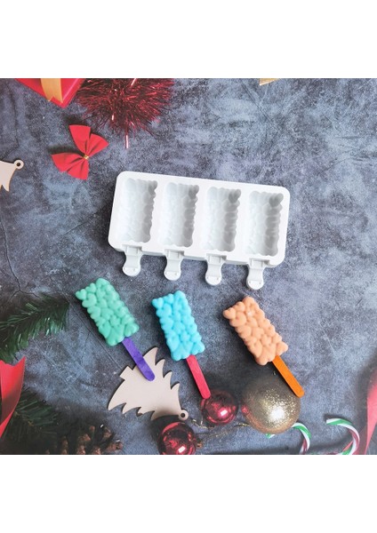 Beyaz Dondurma Kalıp Silikon Kalıp Dıy Kalp Dondurma Yaratıcı Pasta Kalıp Dondurma Makineleri Çikolata Kalıp Popsicle Kalıp (Yurt Dışından) indirimleri