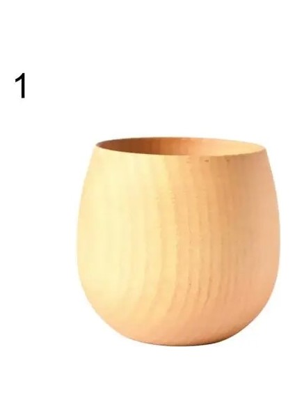 Ana Renk 200-300 ml Ahşap Büyük Göbek El Yapımı Doğal Ladin Ahşap Bardak Bira Çay Kahve Süt Su Bardağı Mutfak Bar Drinkware Dropshipping (Yurt Dışından)