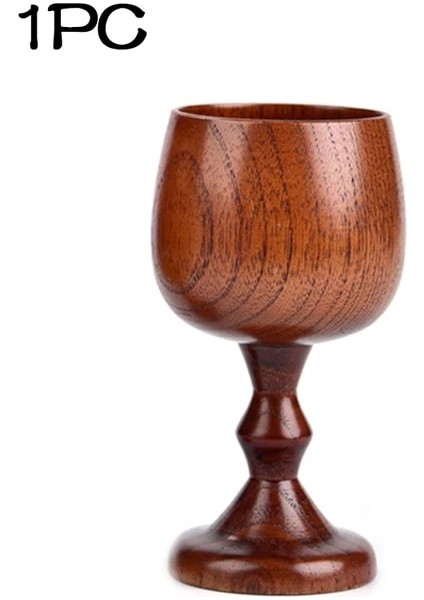 1 Adet 101-200ML El Yapımı Doğal Ladin Ahşap Kadeh Bardak Çevre Klasik Şarap Bardağı Yuvarlak Kırmızı Şarap Çay Fincanı Katı Ahşap Kadehler Drinkware (Yurt Dışından)