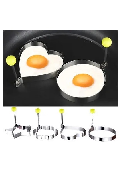 Mavi Fitness Merkezli Paslanmaz Çelik Omlet Kalıp Kahvaltı Makinesi Mutfak Aksesuarları Kızarmış Yumurta Cihazı Beş Formlu Dayanıklı Kalıplar (Yurt Dışından)