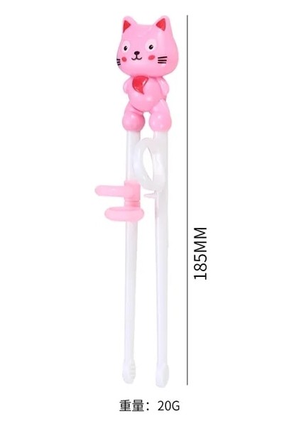 Opp 1 Öğrenme Çubuk 1 Çift Çocuklar Eğitim Düzeltme Çin Çubuklarını Öğrenci Sevimli Kedi Bebek Çocuk Plastik Mutfak Sofra (Yurt Dışından)