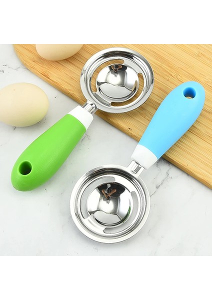 Yeşil Paslanmaz Çelik Yumurta Bölücüler Mutfak Yumurta Bölücüler Çıkarılabilir Plastik Buzlu Sap Güvenli ve Çevre Dostu Malzeme (Yurt Dışından) indirimleri