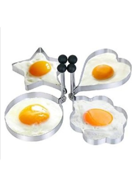 Yıldız 4 Tarzı Kızarmış Yumurta Gözleme Şekillendirici Omlet Kalıp Kalıp Gadget Paslanmaz Çelik Kızartma Yumurta Pişirme Araçları Mutfak Aksesuarları (Yurt Dışından) fiyatları