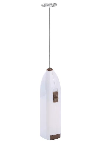 Beyaz Mini Elektrikli Süt Köpürtücü Blender Kablosuz Kahve Çırpma Mikser El Yumurta Çırpıcı Cappuccino Köpürtücü Mikser Mutfak Çırpma (Yurt Dışından)