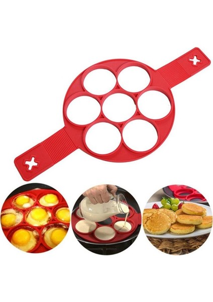 Yuvarlak 1 Adet Silikon Yapışmaz Fantastik Yumurta Gözleme Yapımcısı Halka Mutfak Pişirme Omlet Kalıpları Flip Ocak Yumurta Halkası Kalıp Bakeware Araçları (Yurt Dışından) fiyatları