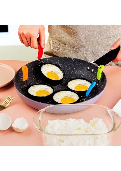 Mavi Yapışmaz Omlet Yumurta Halkaları Yuvarlak Crumpet Halka Kalıp Şekillendirici Ingilizce Muffin Gözleme Pişirme Kalbur Mutfak Aksesuarları (Yurt Dışından) modelleri