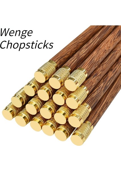 5 Çift E 10 Çift Yüksek Kaliteli Çin Çubuklarını El Yapımı Doğal Wengewood Çubuklarını Set Sandal Ağacı Sofra Çubuklarını Çatal Bıçak Kaşık Seti (Yurt Dışından)