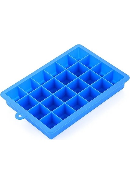 Blue-2 1 Adet Silikon Buz Küpü Makinesi Formu Buz Şekeri Kek Puding Çikolata Kalıpları Kolay Serbest Bırakılan Kare Şekli Buz Küpü Tepsileri Kalıpları (Yurt Dışından)