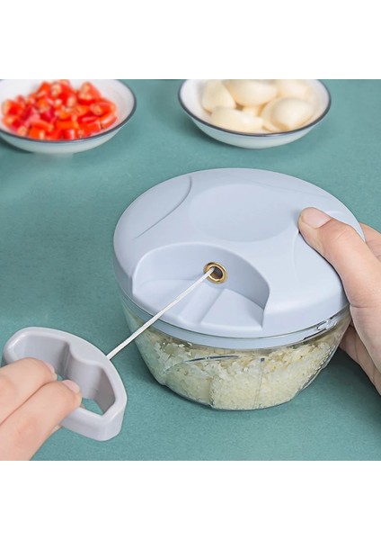 500 ml Pembe 500/900 ml Döndür Sarımsak Presi Kırıcı Sebze Soğan Kesici Manuel Kıyma Makinesi Kıyma Sarımsak Kıyıcı Parçalayıcı Mutfak Aletleri (Yurt Dışından)