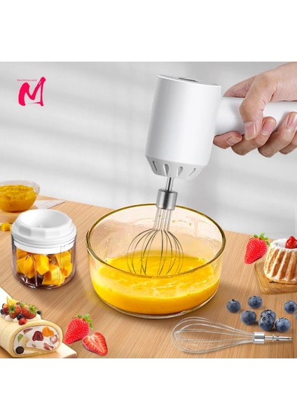 100ML Gn 3 Vitesli Mini Mikser Elektrikli Gıda Blender 2 In 1 El Gıda Parçalayıcı Çırpma Yumurta Çırpıcı USB Kablosuz Sarımsak Gıda Ezici Krem (Yurt Dışından) indirimleri