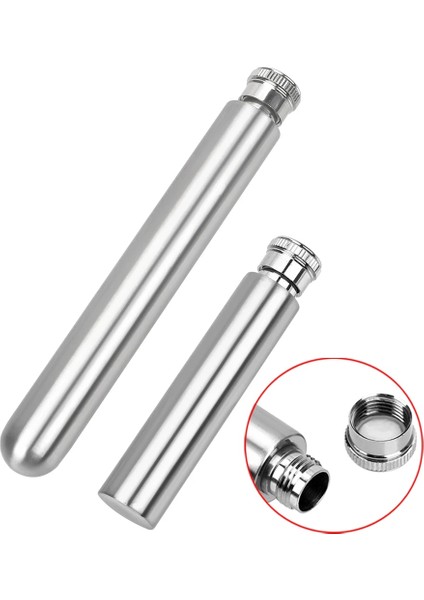 S (1 Oz) Mini Paslanmaz Çelik Hip Mataralar Viski Için Gizli Şarap Şişesi Boru Şeklindeki Pot Alkol Şişesi Groomsmen Hediyeler 1/1.5/5 Oz (Yurt Dışından)