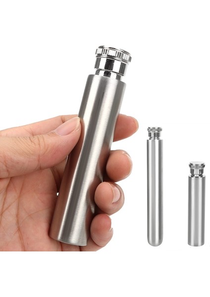 S (1 Oz) Mini Paslanmaz Çelik Hip Mataralar Viski Için Gizli Şarap Şişesi Boru Şeklindeki Pot Alkol Şişesi Groomsmen Hediyeler 1/1.5/5 Oz (Yurt Dışından)
