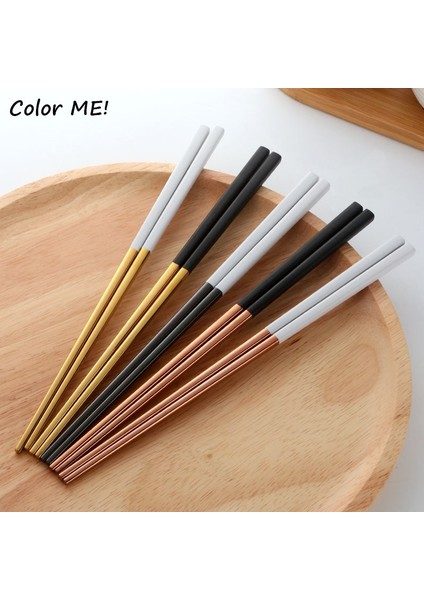 Beyaz Rosegold Metal Suşi Yemek Çubukları 304 Paslanmaz Çelik Yeniden Kullanılabilir Yemek Çubukları Yemek Takımı Titanyum Altın Güvenli Çubuklar Çin Yemek Çubukları (Yurt Dışından) fiyatları