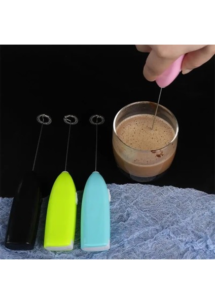 Pembe Elektrikli Yumurta Çırpıcı Süt Köpürtücü Otomatik Süt Köpüğü Kahve Matcha Sıcak Çikolata Çırpma Mini Içecek Mikser Blender Mutfak (Yurt Dışından)