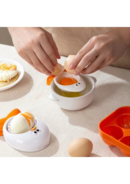 Yumurta Kabı Joie Eggy Mutfak Aletleri Yumurta Çırpıcıları Ezici Yumurta Bölücüler Sarısı Filtresi Silikon Halka Mikrodalga Yumurta Pişirici Tava Spatula Yumurta Araçları (Yurt Dışından)