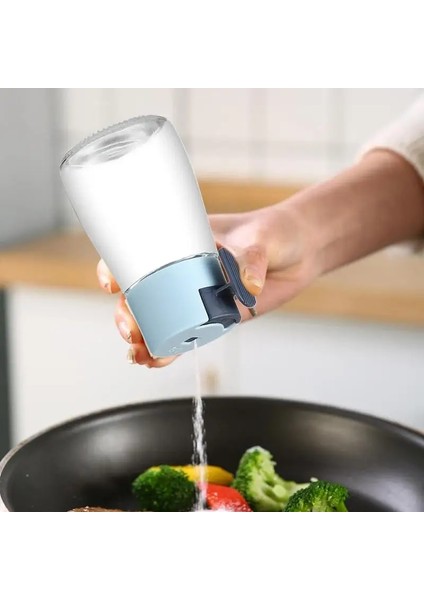 Mavi Tuz Kontrol Şişesi Ev Mutfak Şekerlik Itme Tipi Baharat Dağıtıcı Biber Çalkalayıcı Baharat Tuz Şeker Şişesi Mutfak Gadget (Yurt Dışından) indirimleri