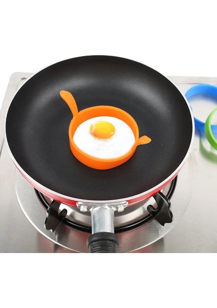 Turuncu 1 Adet Gıda Sınıfı Silikon Kahvaltı Omlet Halkası Kızarmış Yumurta Kalıp Yumurta Halkası Gözleme Pişirme Dıy Aracı Kızartma Yumurta Kalıpları Mutfak Aracı (Yurt Dışından) indirimleri