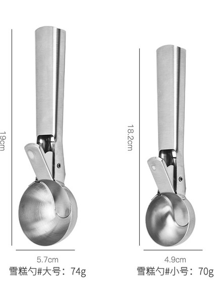 Büyük Paslanmaz Çelik Çift Amaçlı Kepçe Yapışmaz Kolay Temizlenen Buz Topu Makinesi Meyve Püresi Patates Için Xobw (Yurt Dışından) fiyatları