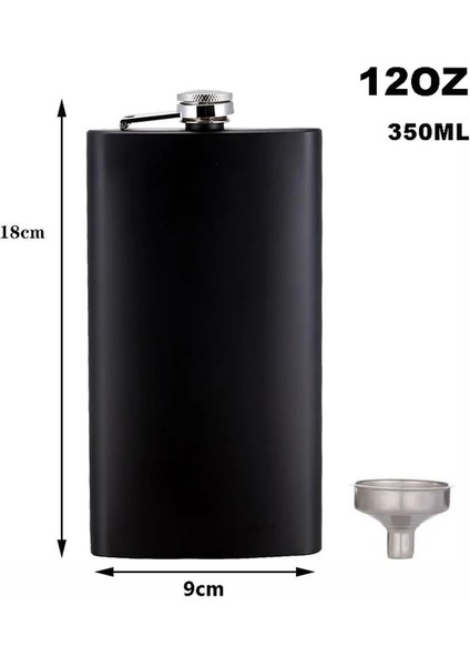 12 Oz Siyah Bıubıutua 4 5 7 8 9 10 12 Oz Paslanmaz Çelik Mini Cep Şişesi Likör Viski Açık Taşınabilir Cep Şişeleri Alkol Hediye Şişesi (Yurt Dışından) fiyatları