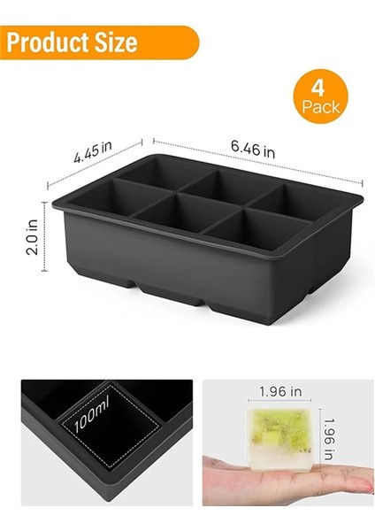 15 Hücre Izgara Büyük Buz Gıda Kalıp Dev Jumbo Büyük Gıda Sınıfı Silikon Buz Küpü Kare Tepsi Kalıp Dıy Buz Yapım Makinesi Buz Küpü Tepsi (Yurt Dışından) indirimleri