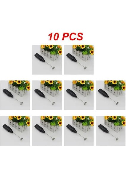 1 10 Adet Sütlü Içecek Kahve Çırpma Mikser Elektrikli Yumurta Çırpıcı Frother Foamer Mini Kolu Karıştırıcı Pratik Mutfak Pişirme Araçları Yumurta (Yurt Dışından)