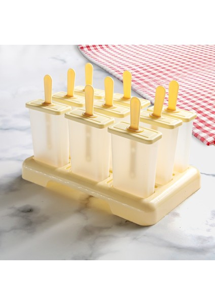 4 Delik-Mavi Dondurma Popsicle Kalıp Dıy Dondurma Makinesi Plastik Çubuk ile Ev Yapımı Buz Kutusu Buz-Lolly Kalıp Buz Küpü Tepsisi Mutfak Aletleri (Yurt Dışından)