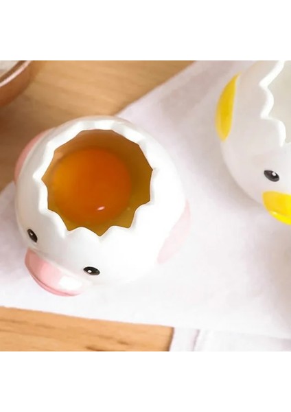 Sarı Yumurta Beyaz Ayırıcı Sevimli Karikatür Modeli Mutfak Aksesuarları Yumurta Aklarının ve Sarısının Kolay Ayırma Seramik Pişirme Mutfak Aracı (Yurt Dışından) indirimleri