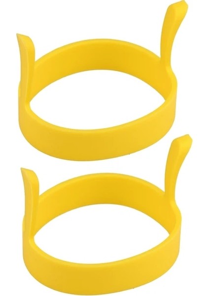 Sarı 2 Adet 8x Silikon Halka Kızarmış Yumurta Kalıp Yapışmaz Gözleme Halka Kalıpları Isıya Dayanıklı Çok Fonksiyonlu Taşınabilir Yaratıcı Pişirme Için Dıy Aracı (Yurt Dışından)
