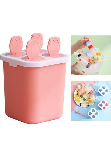 Yeşil Dıy Dondurma Popsicle Kalıp Ev Yapımı Buz Kutusu Plastik Sopa ile Buz Yapıcı Bebek Gıda Takviyesi Araçları Mutfak Alet (Yurt Dışından)