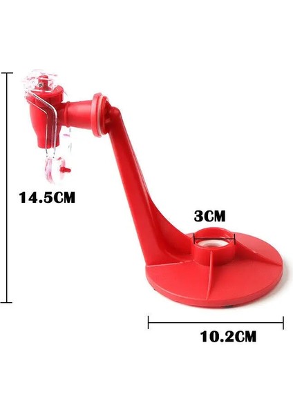 Kırmızı 1 Adet Meşrubat Dağıtıcı Şişe Soda Ters Gazlı Içecek Baş Aşağı Içme Suyu Dağıtım Makinesi Bar Mutfak Gadget (Yurt Dışından)